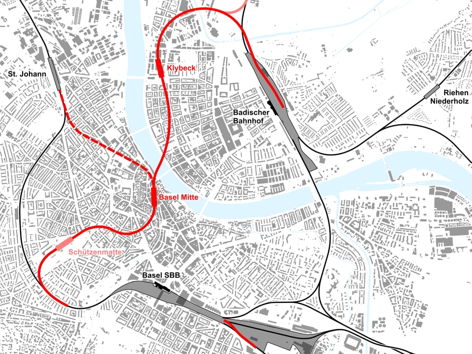 Herzstück Basel - Kein Geld für S-Bahn-Projekt - Enttäuschung in Basel und Liestal - News - SRF