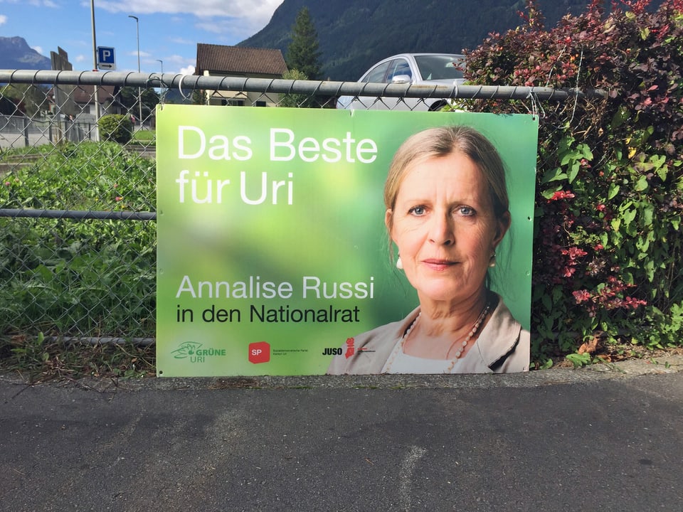 Wahlplakat Annelise Russi, Grüne