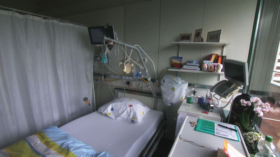 Bett im Kinderspital Luzern