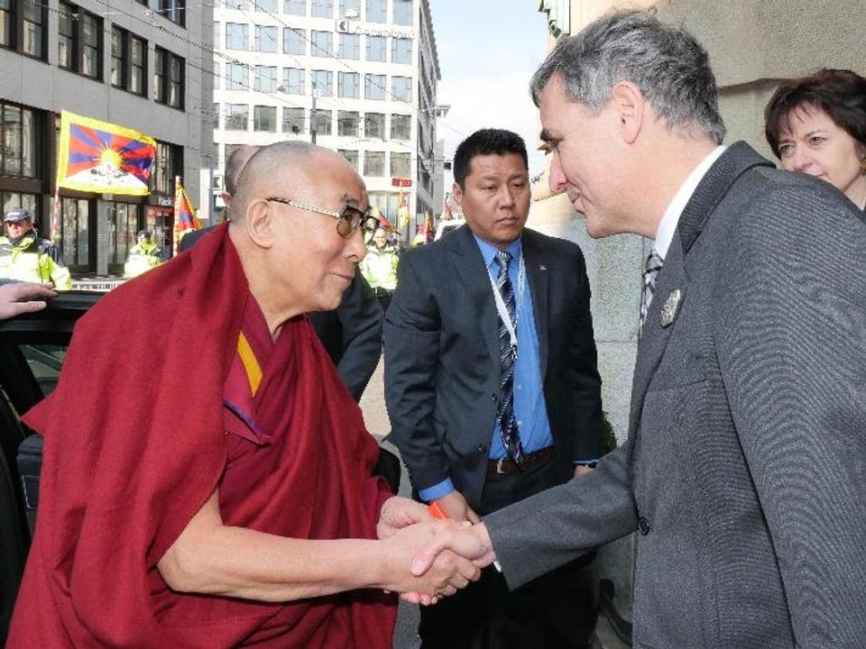 Guy Morin empfängt den Dalai Lama