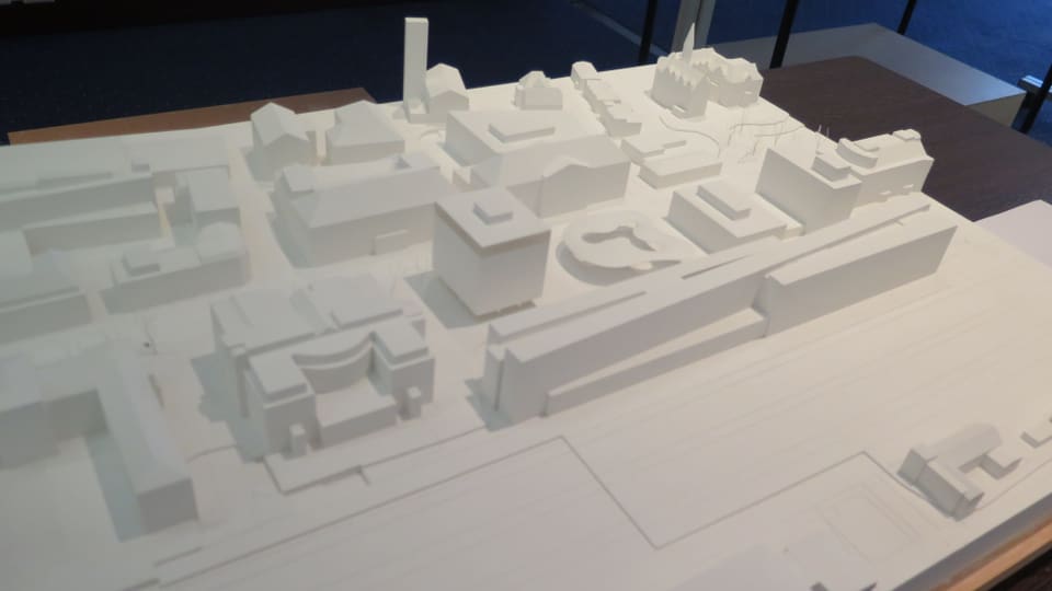 Modell des neuen Hotels am Aarauer Bahnhof