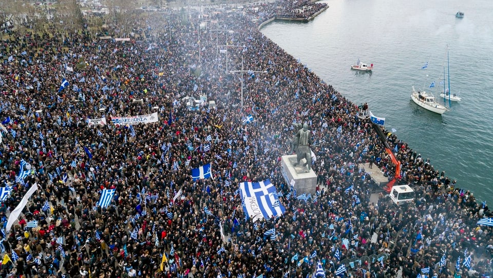 90'000 demonstrieren in Thessaloniki.