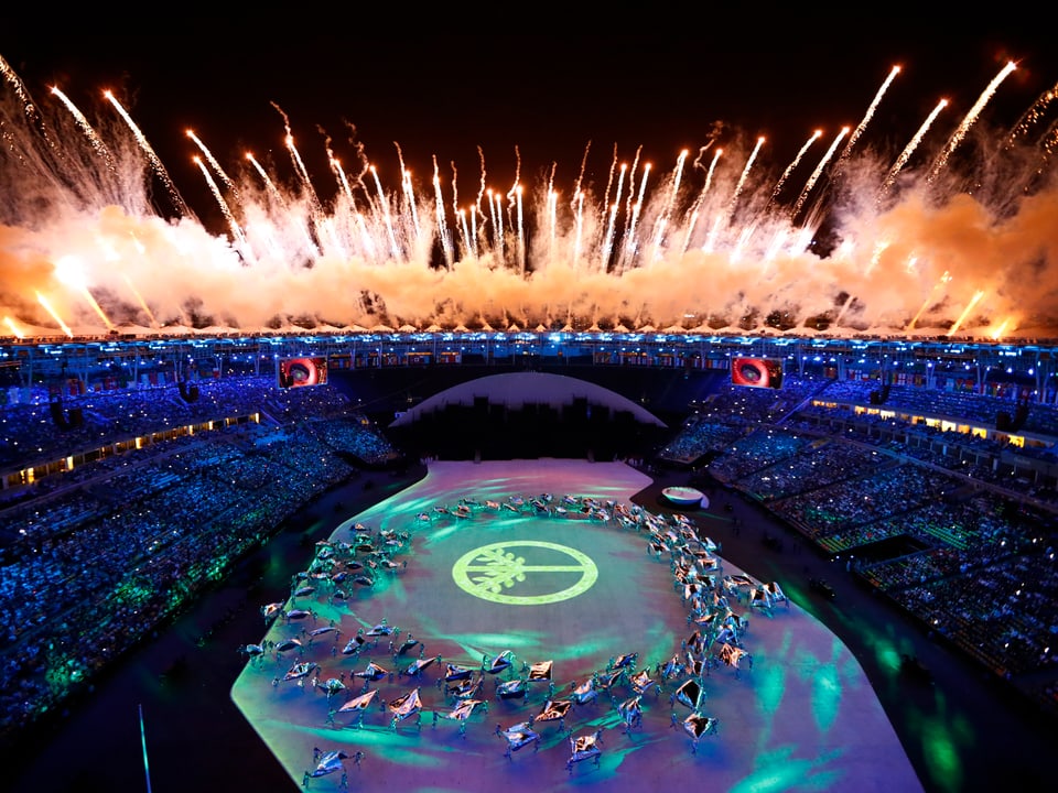 Olympische Eröffnungszeremonie.