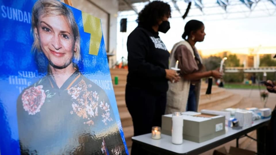 In Albuquerque, New Mexico, eine Totenwache für die Kamerafrau Halyna Hutchins abgehalten.