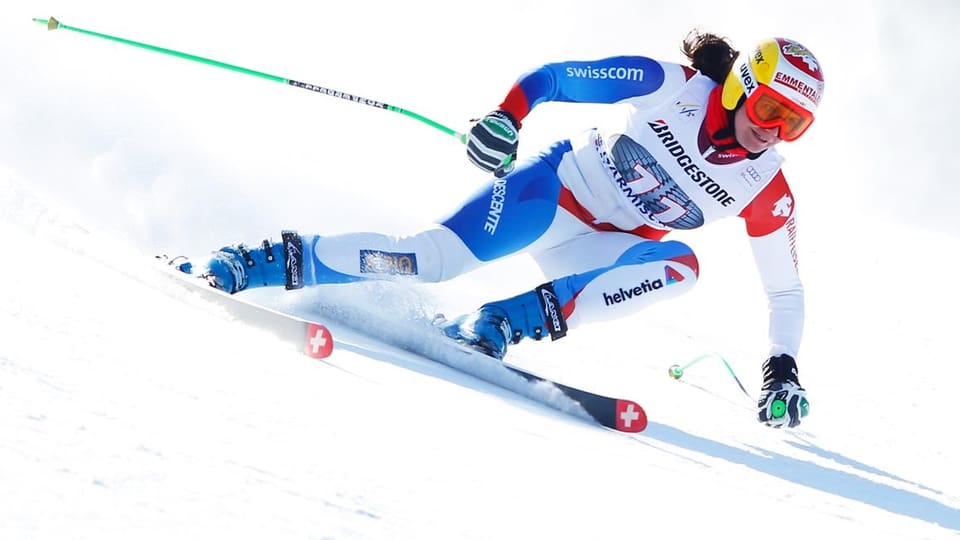 Nadja Kamer fuhr in Garmisch im 2. Training in die Top 10. 