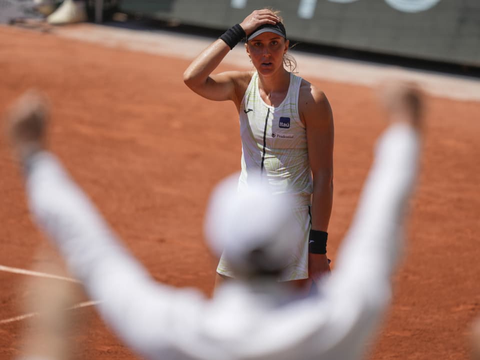 Kann ihr Glück kaum fassen Beatriz Haddad Maia nach ihrem Sieg im Viertelfinal.