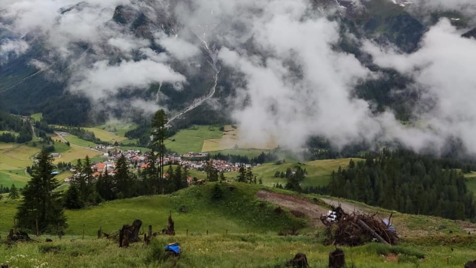 Bergün von oben