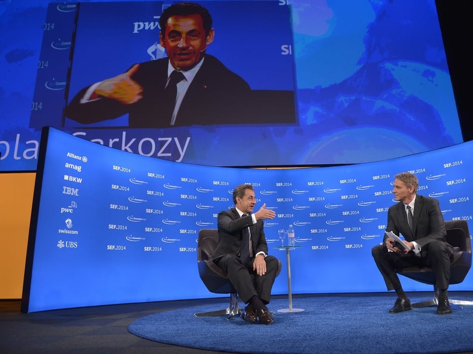 Nicolas Sarkozy am SEF 2014.