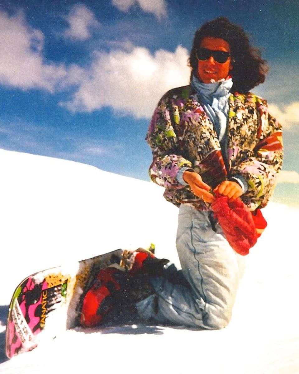 Rahel Giger auf dem Snowboard: «Bin heute noch stolz auf diese farbliche Meisterleistung im Kombinieren…»