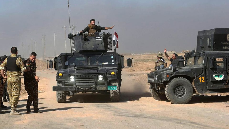 Irakische Spezialeinheiten in Gefährten