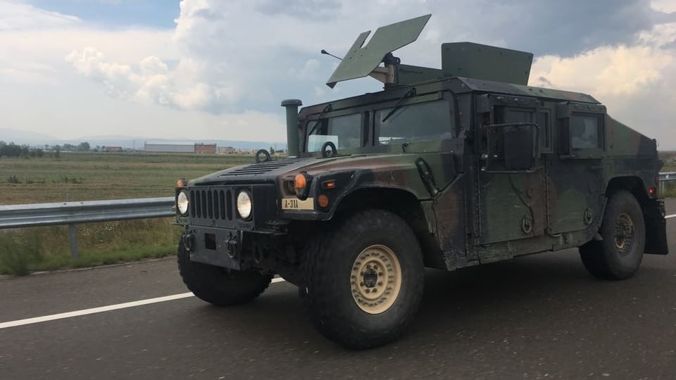 Humwee der US-Armee im Kosovo