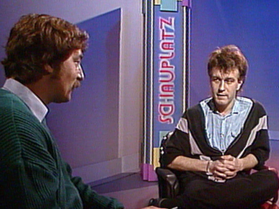 Kuno Lauener bei einem Fernsehauftritt 1985.
