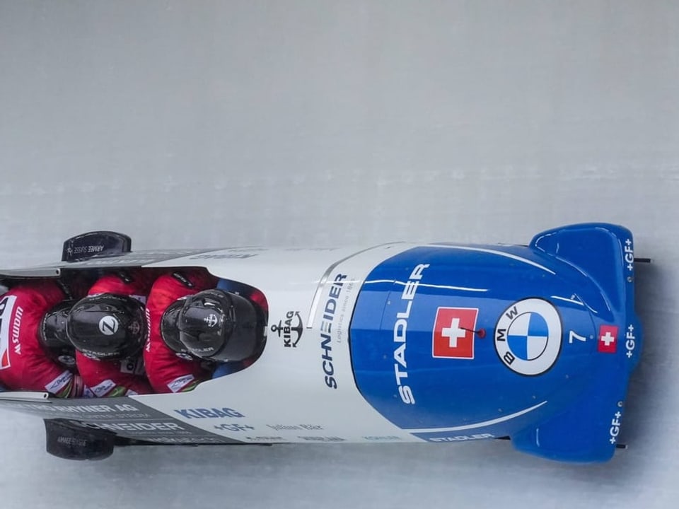 Das Podest liegt in Reichweite Michael Vogt auf der Bahn in Whistler.