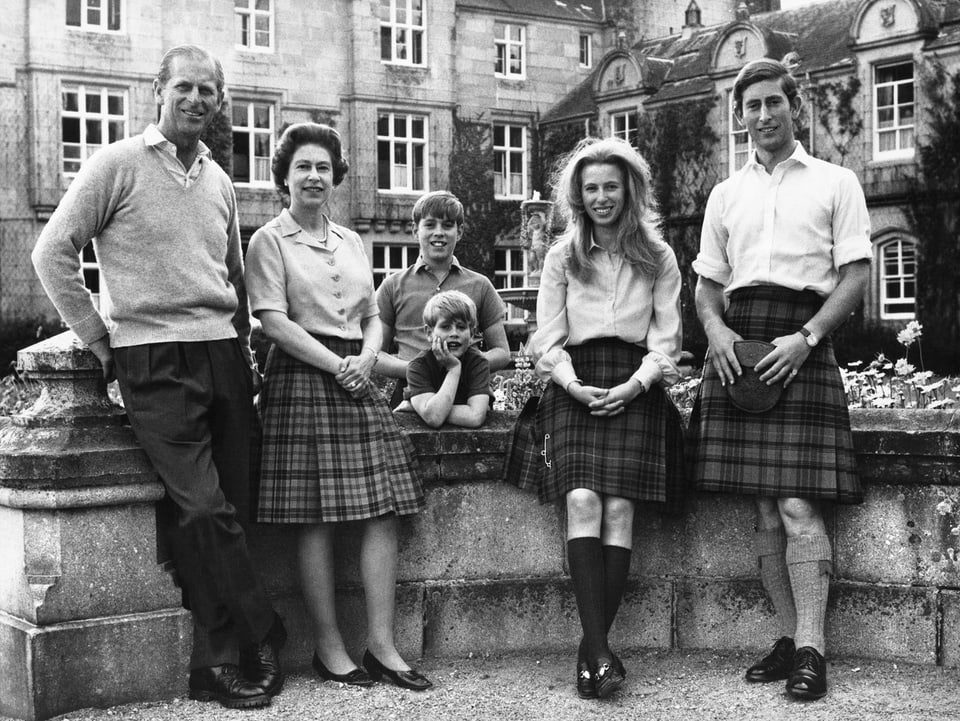 Familienfoto der Königsfamilie von Grossbritannien