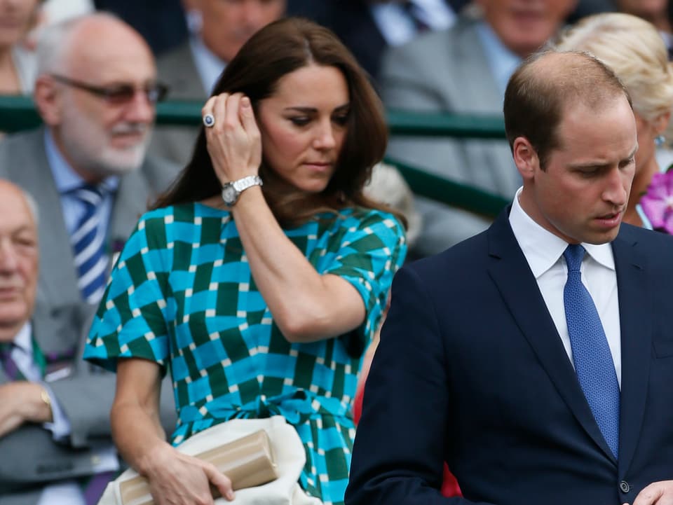 Herzogin Kate und Prinz William beim Wimbledon-Turnier.