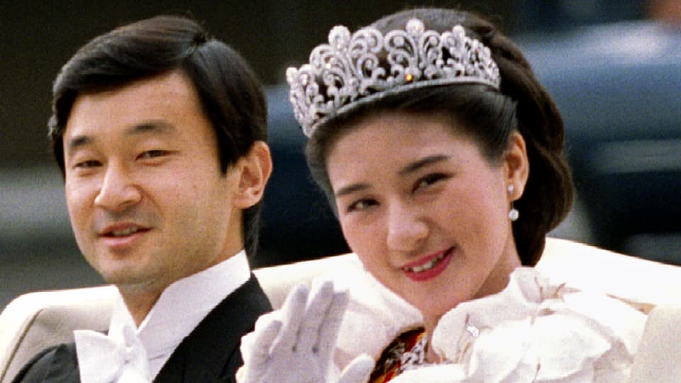 Hochzeit von Kronprinz Naruhito und Kronprinzessin Masako.