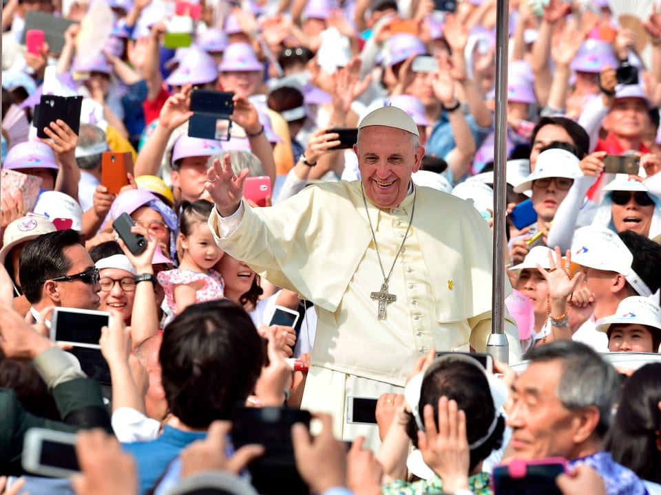 Papst Franziskus zu Besuch in Südkorea