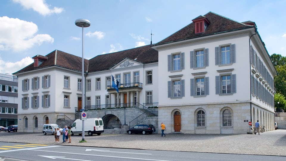 Das Regierungsgebäude in Aarau. 