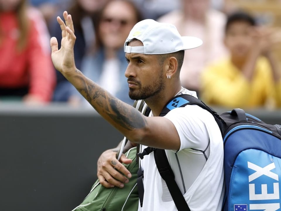 Welches Gesicht zeigt er gegen Tsitsipas? Nick Kyrgios.