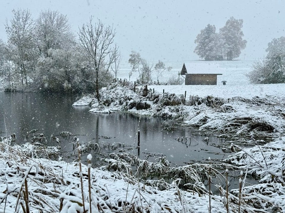 Auch im Ägerital ist der Winter eingekehrt.