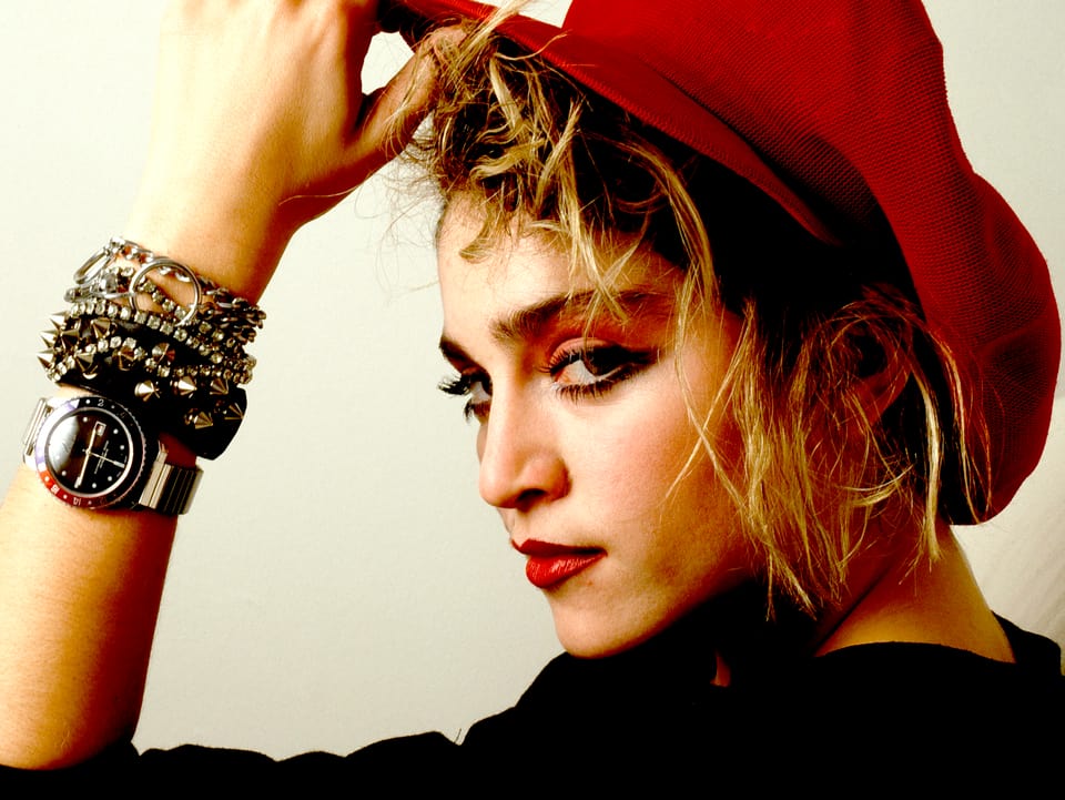 Madonna als junge Frau mit 25 Jahren. 