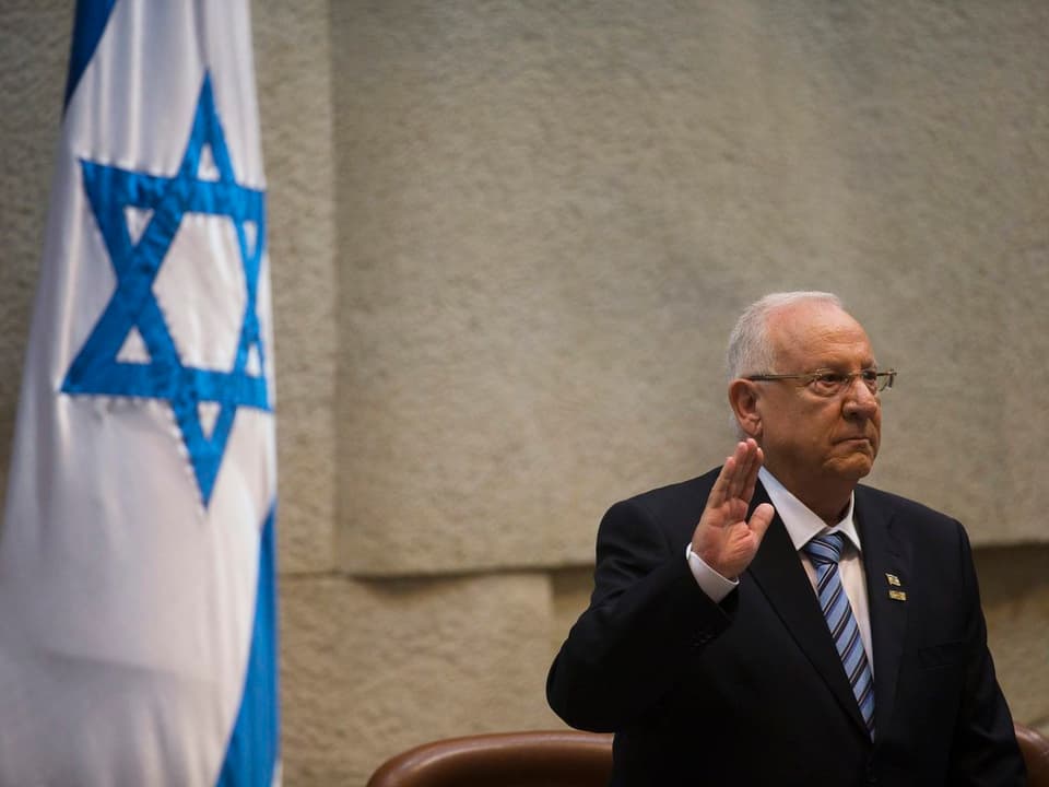Reuven Rivlin tritt sein Amt als Israels Präsident an
