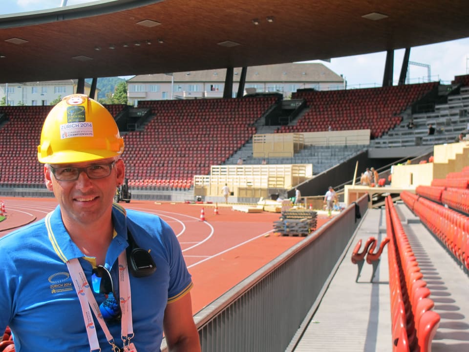 Chris Redermeyer, Chef Infrastruktur der Leichtathletik-EM.