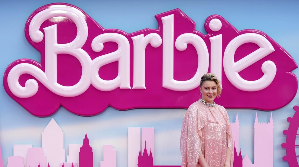 Regisseurin Greta Gerwig bei der Barbie-Premiere in London im Juli 2023. 