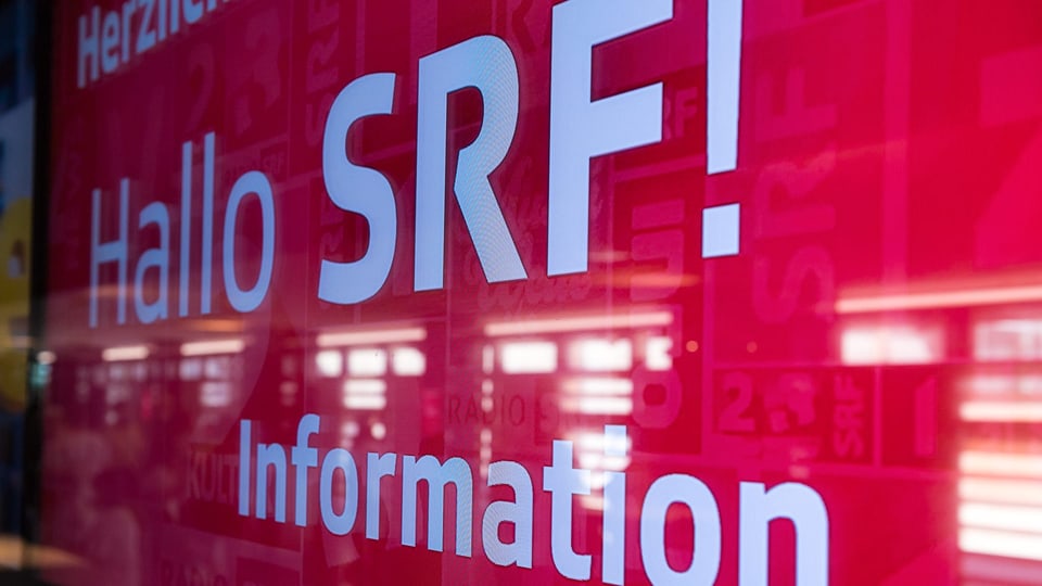 Eingangsbereich für den Publikumsanlass «Hallo SRF! Information»