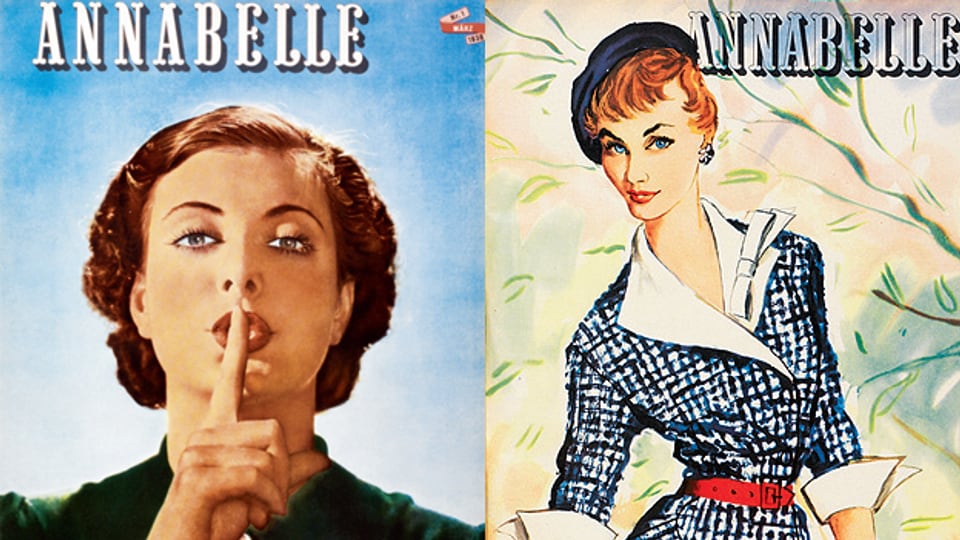 Zwei alte Covers der Zeitschrift Annabelle
