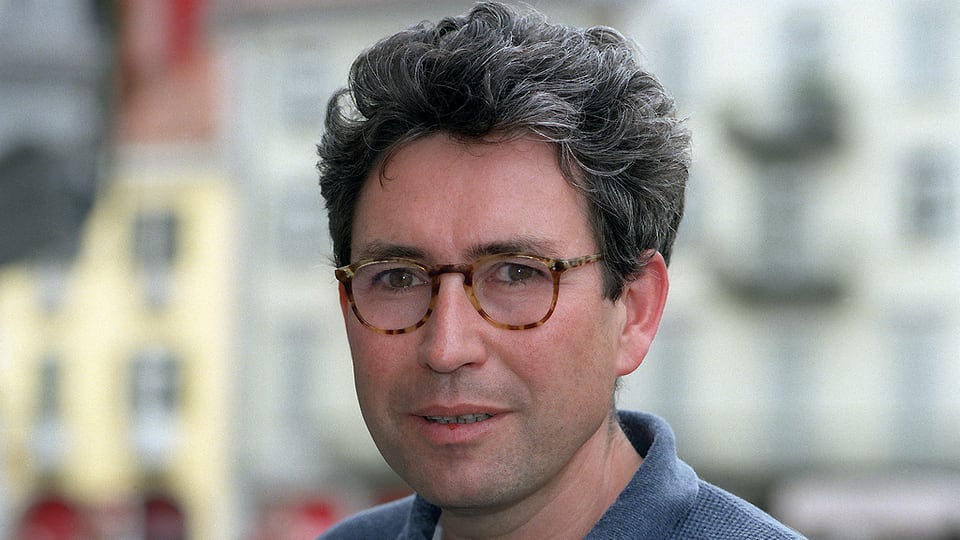 Porträt des Drehbuchautors Bruno Moll, aufgenommen am Filmfestival Locarno 1995.