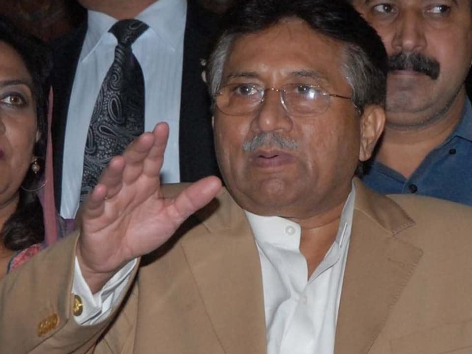 Nahaufnahme Musharraf.