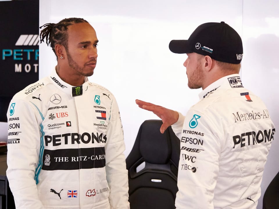 Lewis Hamilton und Valtteri Bottas.