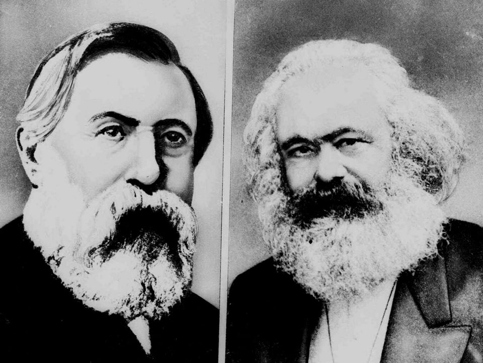  Karl Marx und Friedrich Engels.
