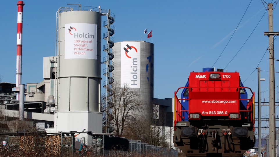 Produktionsanlage Holcim in Siggenthal. 