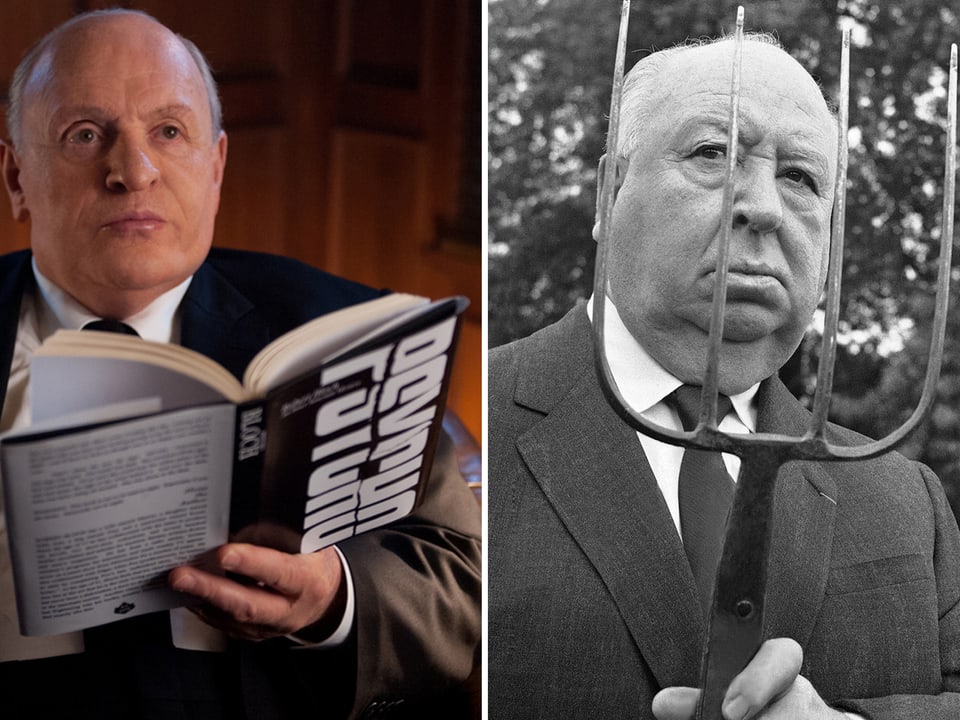 Master of Suspense: Sir Anthony Hopkins und Sir Alfred Hitchcock.