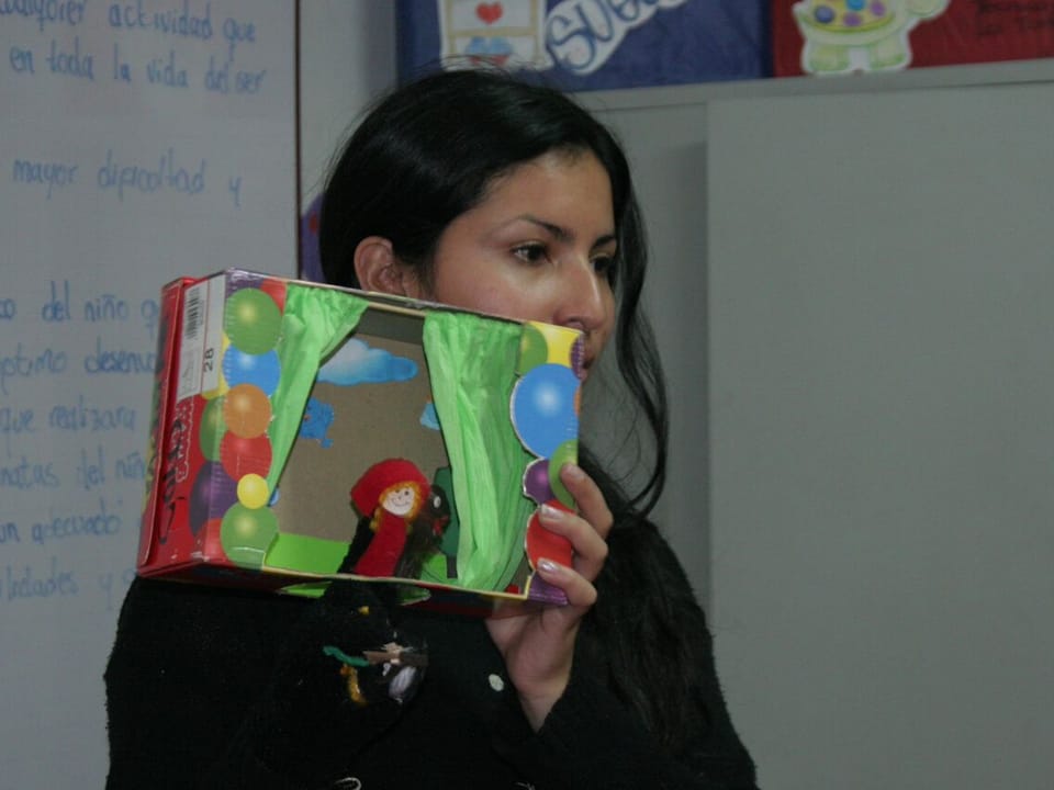 Die Lehrerin Adela Correal Chitiva