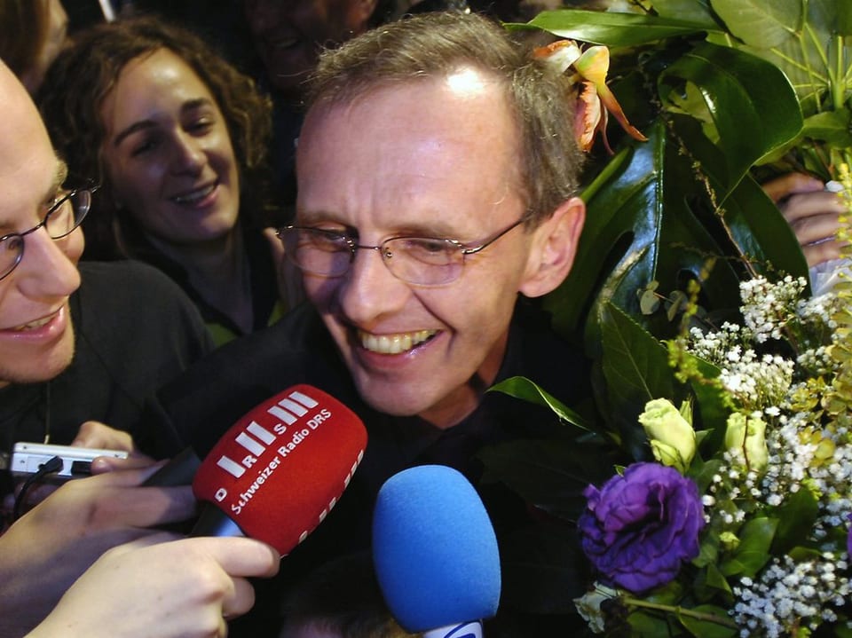 Philippe Perrenoud nach seiner Wahl in die Berner Regierung am 9. April 2006.