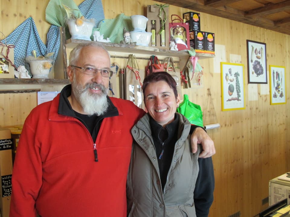 Das Ehepaar Martin und Susy Birrer vom Gummenhof in Niederwil SO.