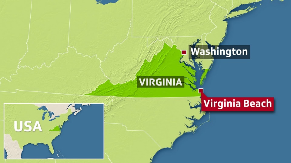 Karte Virginia