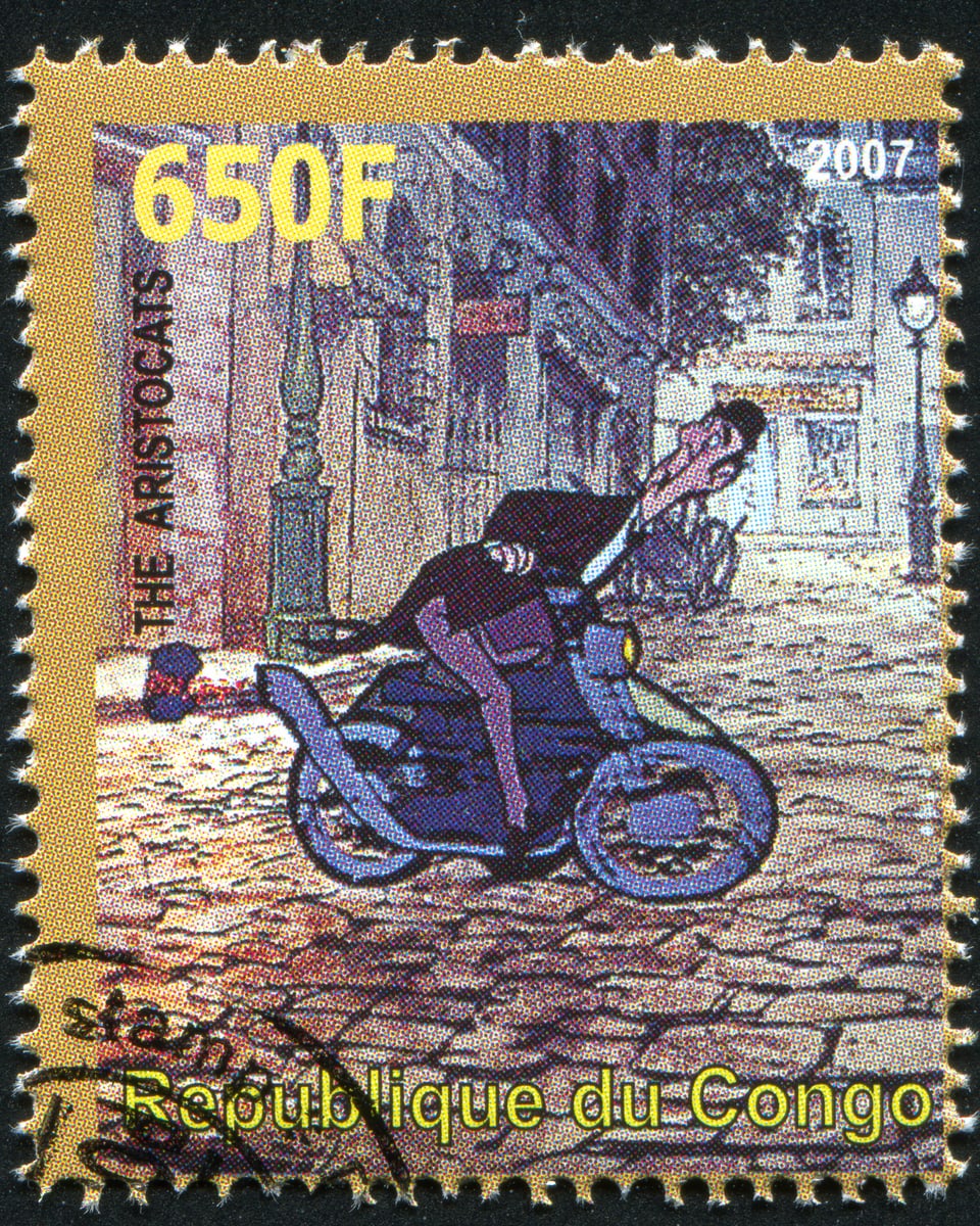 Briefmarke auf dem Edgar der Butler abgebildet ist