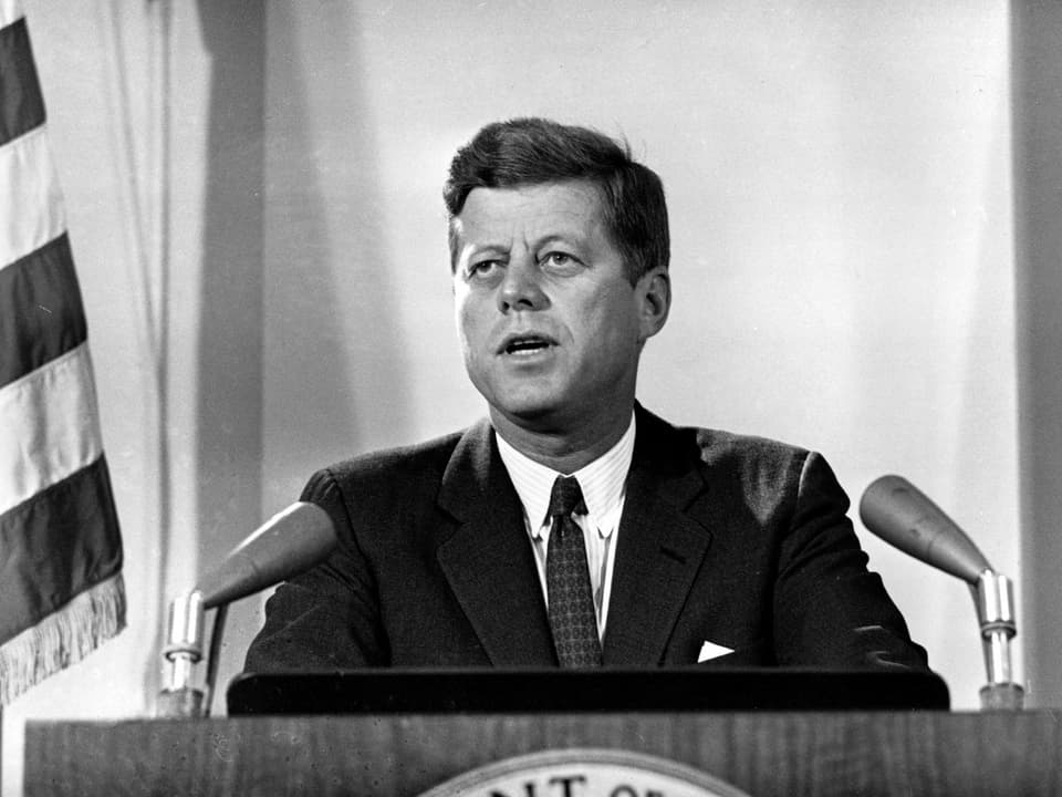 Porträt von John F. Kennedy.