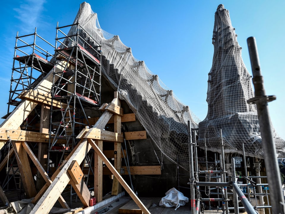 Bauarbeiten an Notre-Dame