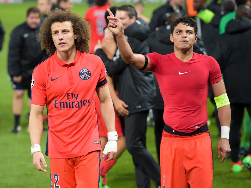 David Luiz (links) und Thiago Silva