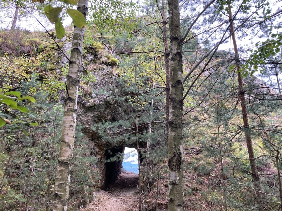 Ein Tunnel durch den Berg.