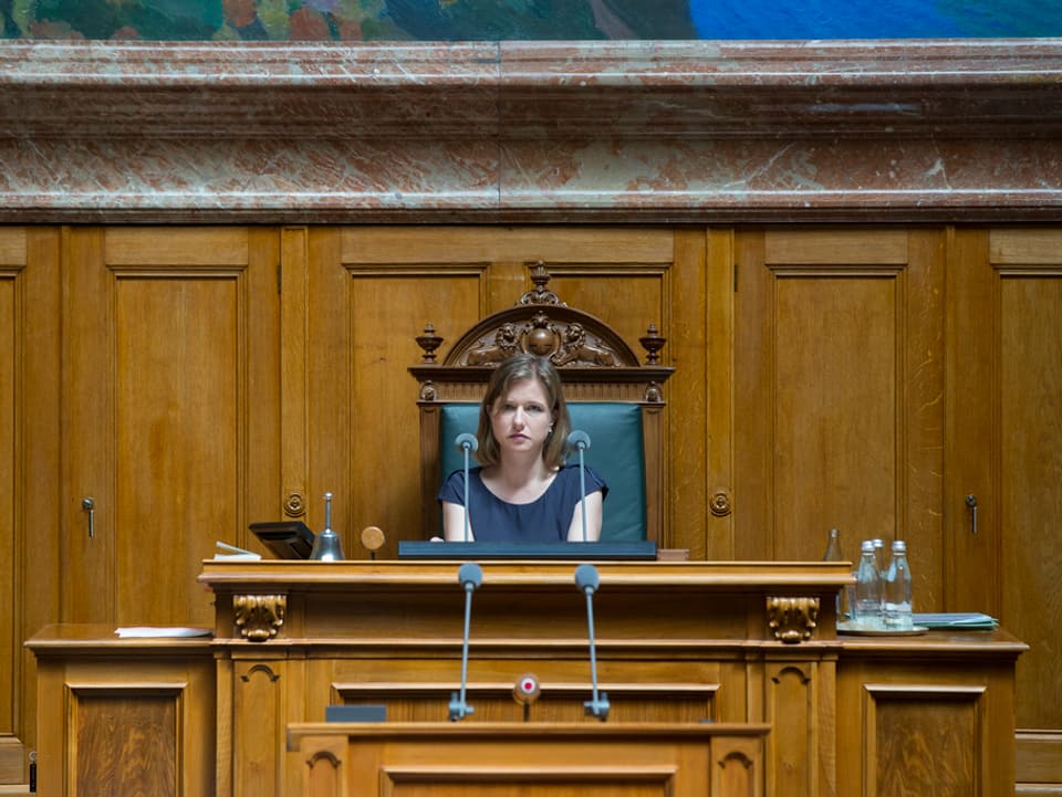 Christa Markwalder im Parlament