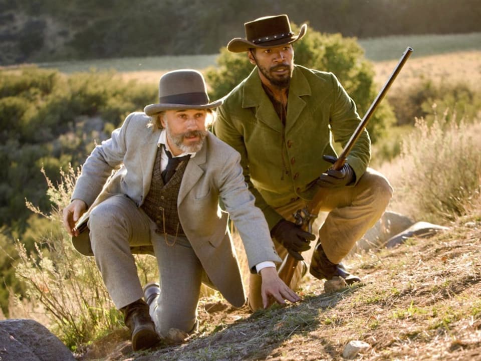 Christopher Waltz als Dr. King Schultz und Jamie Foxx als Django.