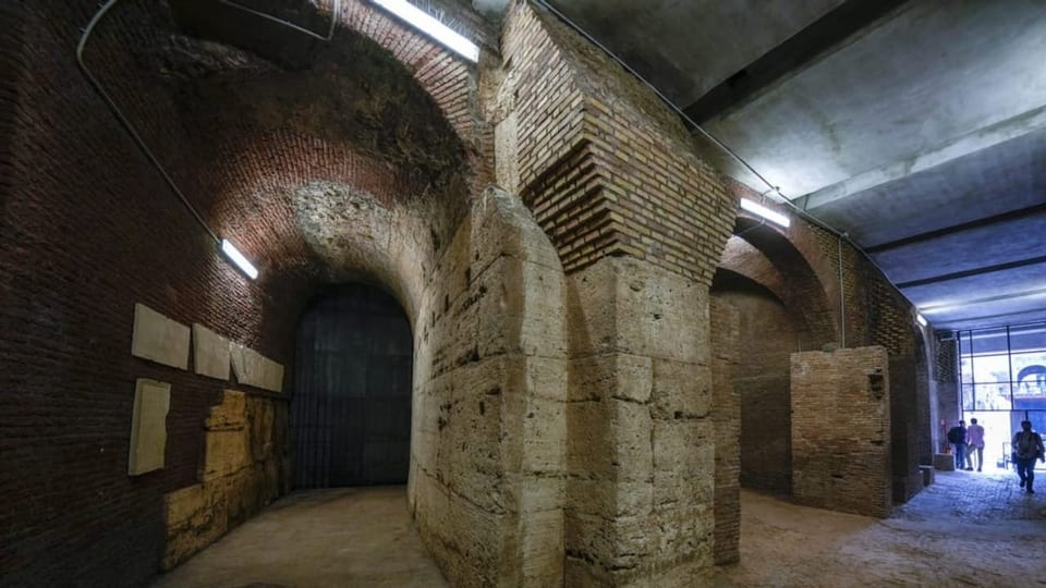 Bild vom Untergrund des Kolosseums in Rom
