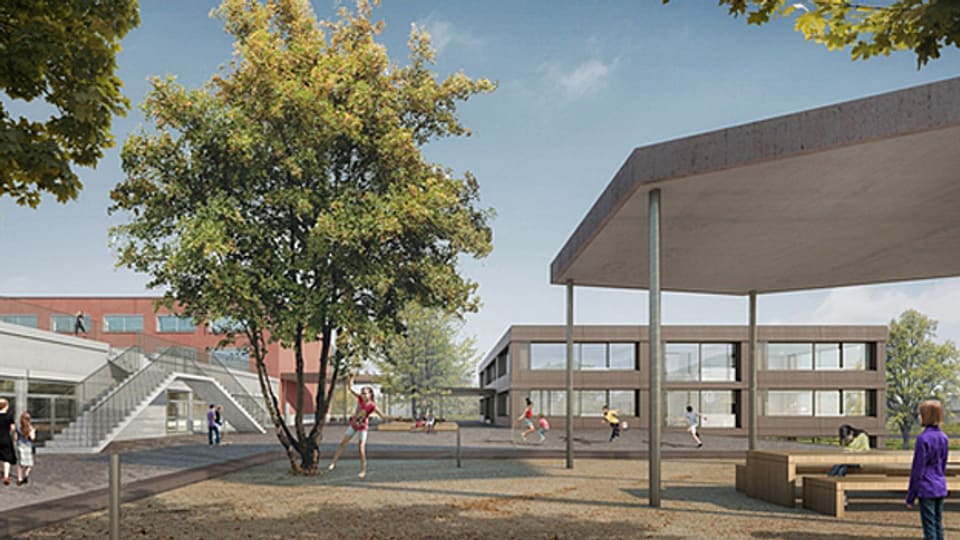 Visualisierung Schulhaus-Neubau Oensingen