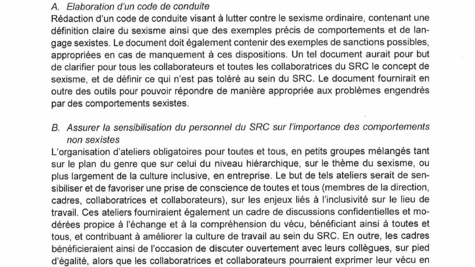Französischer Antrag an die Direktion des NDB.